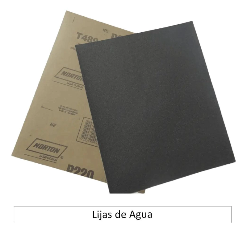 SET 5 LIJAS AL AGUA FERRETERA T-223 230X280 MM NORTON 60 - 3