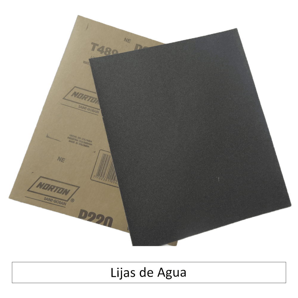 SET 5 LIJAS AL AGUA FERRETERA T-223 230X280 MM NORTON GRANO 280 - 1