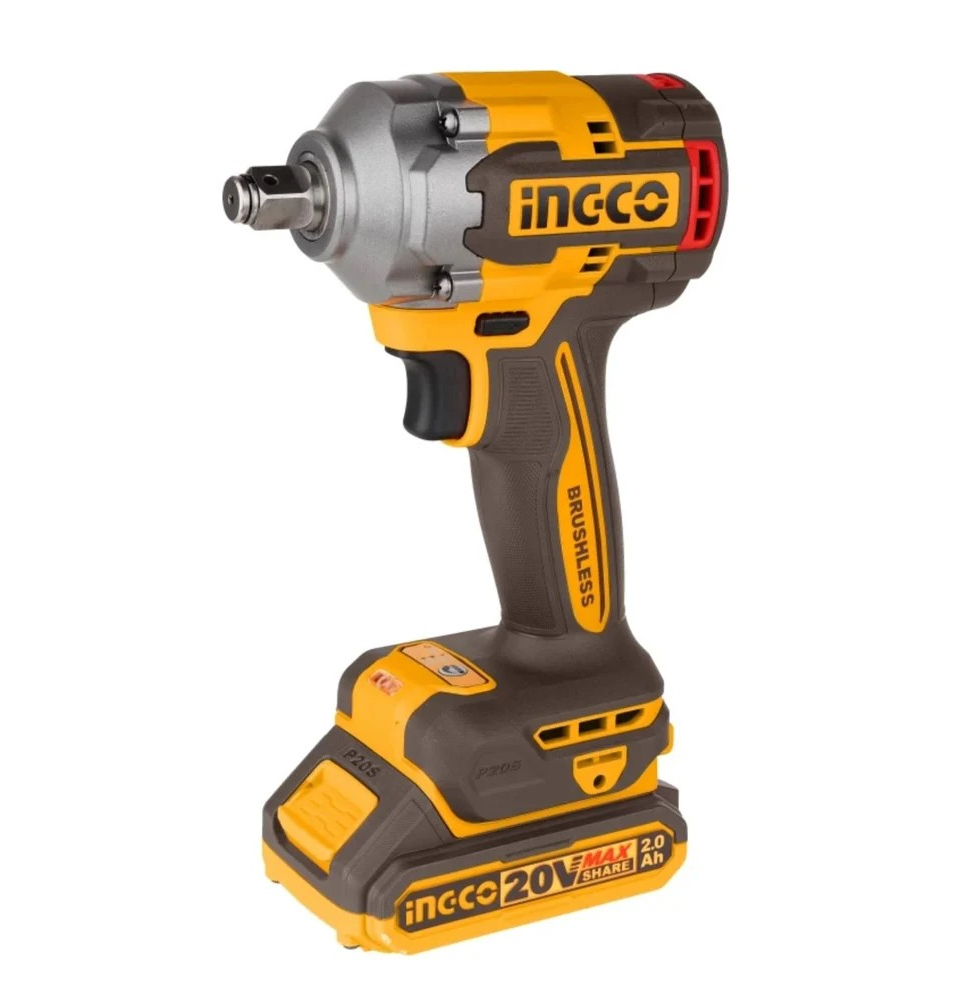 PISTOLA LLAVE DE IMPACTO BL 1/2 20V 400 NM INGCO CIWLI2040 - 5