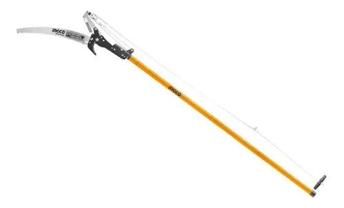 PODADOR ALTURA TIJERA SERRUCHO ARBOLES RAMAS CON MANGO INGCO - 2