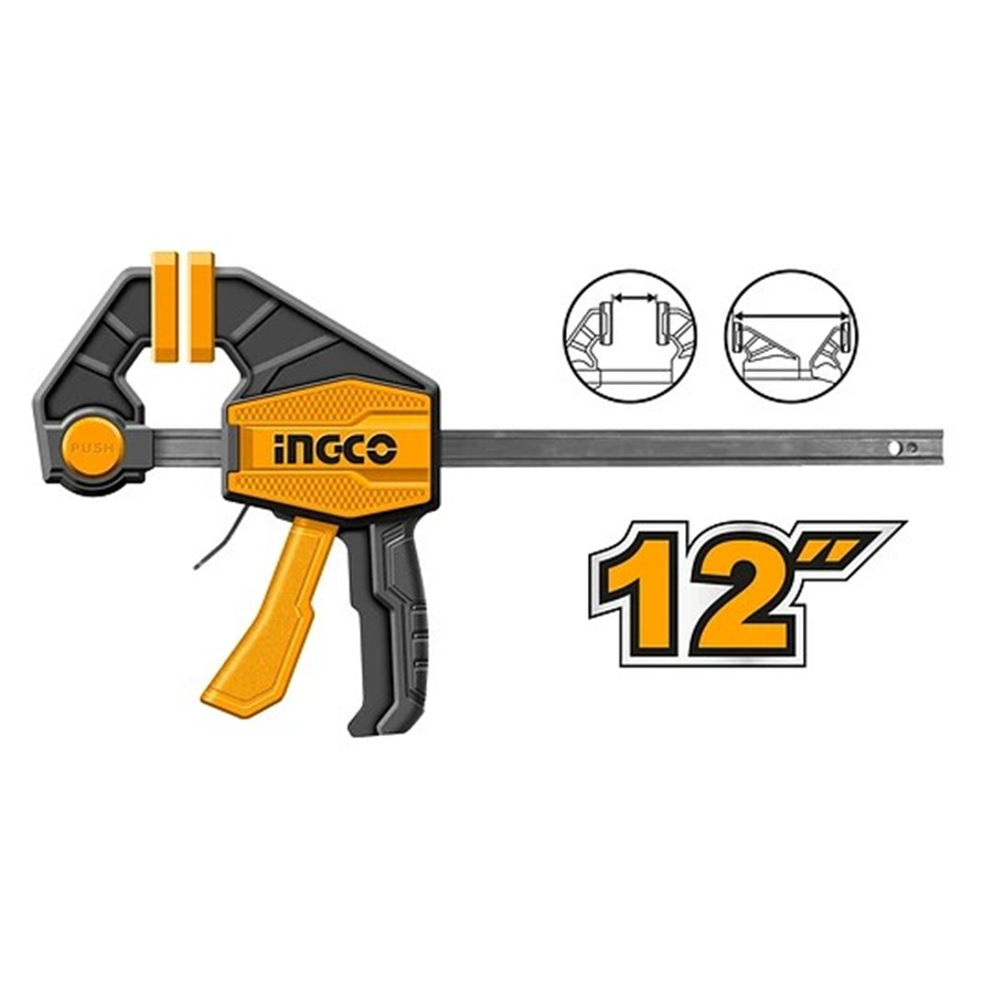 PRENSA SARGENTO RAPIDA INDUSTRIAL INGCO 63X300 MM HQBC01602 - 2