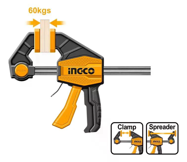 PRENSA SARGENTO RAPIDA INDUSTRIAL INGCO 63X300 MM HQBC01602 - 4