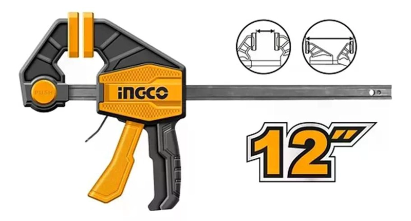 PRENSA SARGENTO RAPIDA INDUSTRIAL INGCO 63X300 MM HQBC01602 - 7