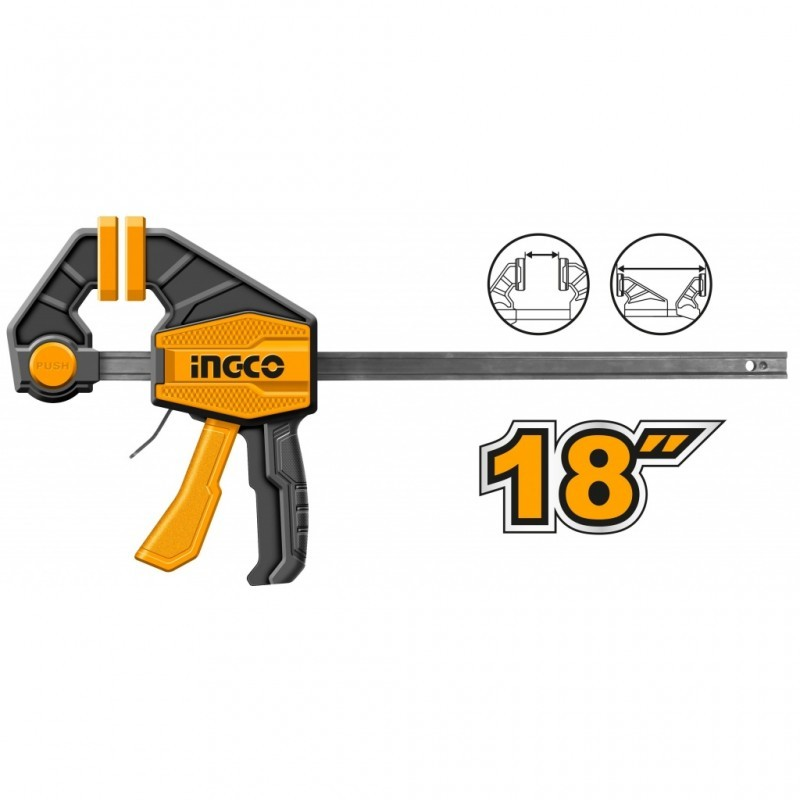 PRENSA SARGENTO RAPIDA INDUSTRIAL INGCO 63X450 MM HQBC01603 - 2