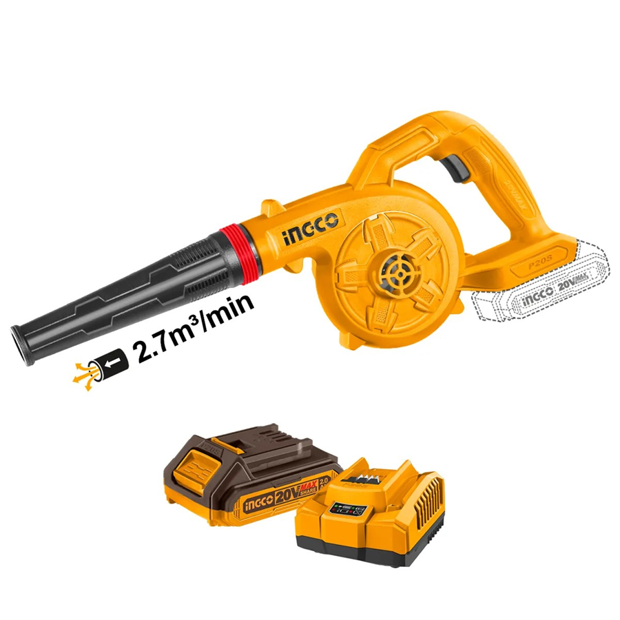 SOPLADOR INALAMBRICO 20V 2.7 M3/MIN INGCO CABLI200281 - 4