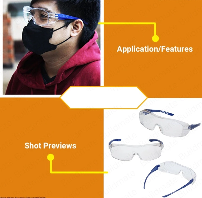 LENTES DE SEGURIDAD TRANSPARENTE WADFOW FULL-SLICE WSG1803 TRANSPARENTE - 11