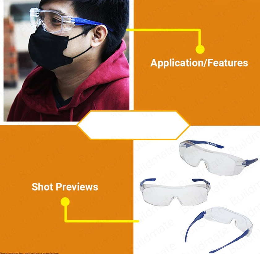 LENTES DE SEGURIDAD TRANSPARENTE WADFOW FULL-SLICE WSG1803 - 3