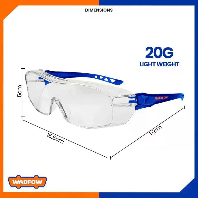 LENTES DE SEGURIDAD TRANSPARENTE WADFOW FULL-SLICE WSG1803 TRANSPARENTE - 4