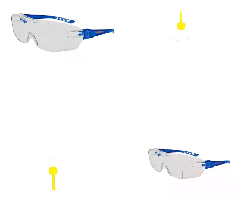 LENTES DE SEGURIDAD TRANSPARENTE WADFOW FULL-SLICE WSG1803 TRANSPARENTE - 8