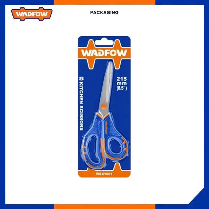 TIJERA 8.5 PULG ACERO INOX WADFOW AZUL Y NARANJA - 3