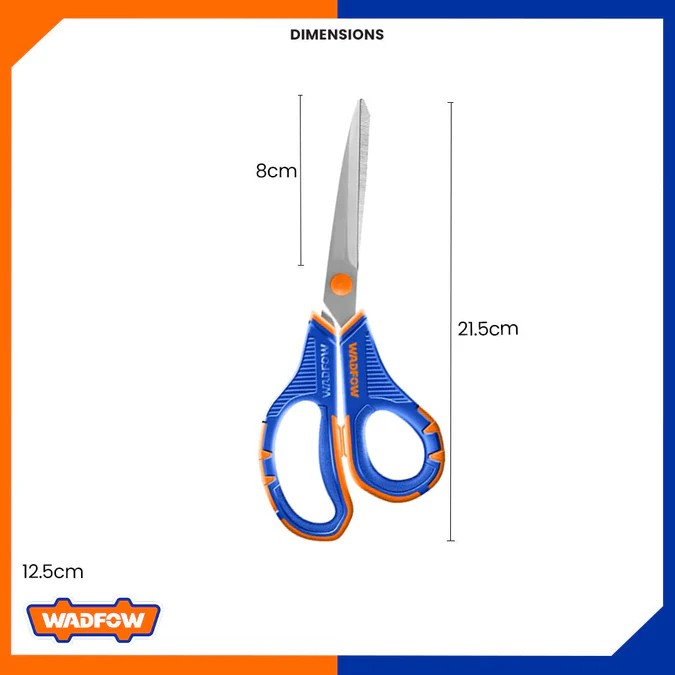 TIJERA UNIVERSAL 215 MM 8.5 PULGADAS ACERO INOX WADFOW - 5