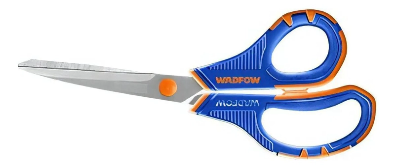 TIJERA 8.5 PULG ACERO INOX WADFOW AZUL Y NARANJA - 8
