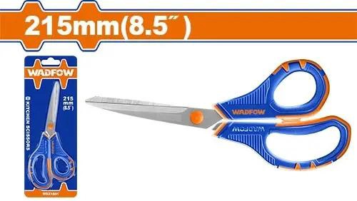 TIJERA 8.5 PULG ACERO INOX WADFOW AZUL Y NARANJA - 9