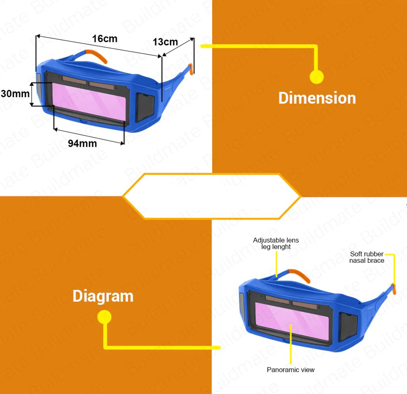 LENTES PARA SOLDAR FOTOSENSIBLE 94X30 MM WADFOW WWA1501 - 8