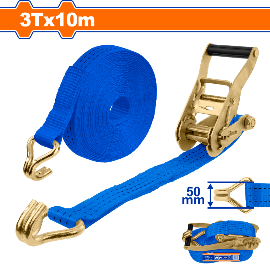 ESLINGA CON TRINQUETE 50MMX10M 3 TONELADAS WADFOW WRT13310 - 1