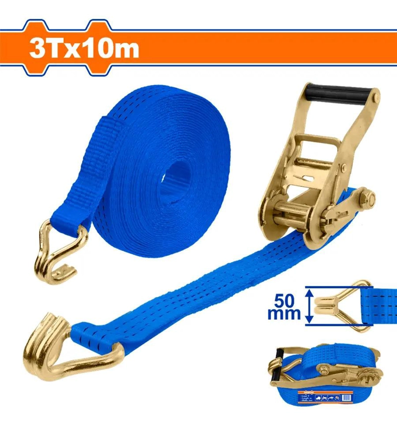 ESLINGA CON TRINQUETE 50MMX10M 3 TONELADAS WADFOW WRT13310 AZUL - 4