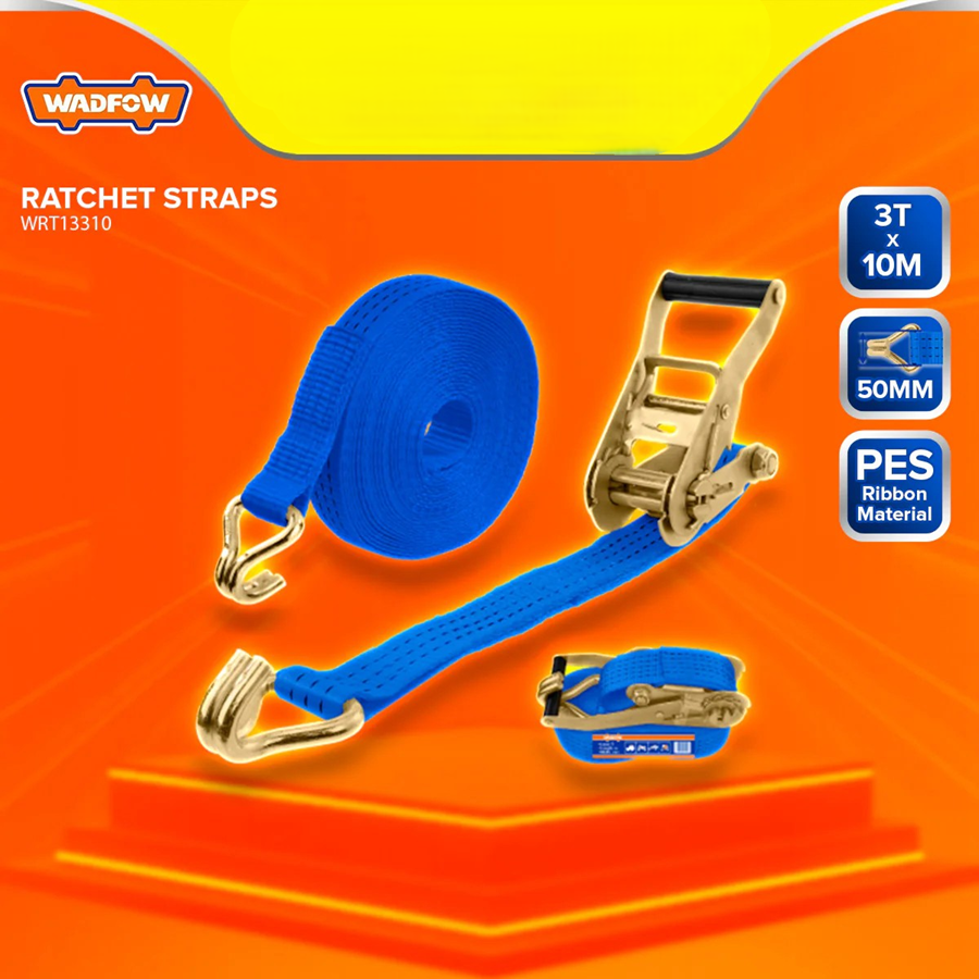 ESLINGA CON TRINQUETE 50MMX10M 3 TONELADAS WADFOW WRT13310 - 5