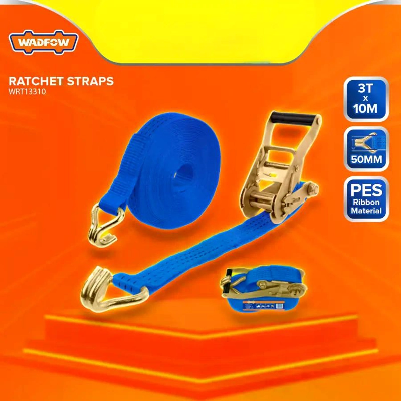 ESLINGA CON TRINQUETE 50MMX10M 3 TONELADAS WADFOW WRT13310 AZUL - 6