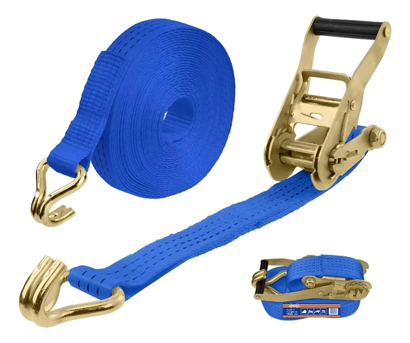 ESLINGA CON TRINQUETE 50MMX10M 5 TONELADAS WADFOW WRT13510 AZUL - 1