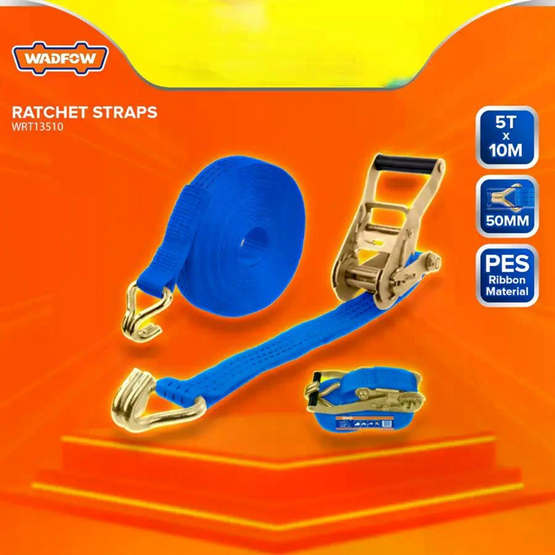 ESLINGA CON TRINQUETE 50MMX10M 5 TONELADAS WADFOW WRT13510 AZUL - 5