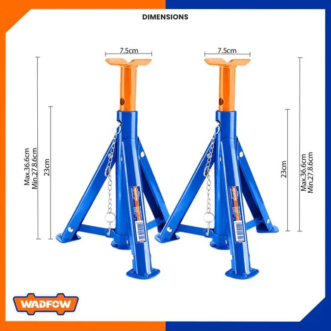 SET BANQUILLOS ELEVACION 2 PIEZAS 3 TONELADAS WADFOW WHJ3503 - 2