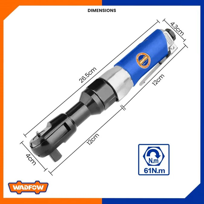LLAVE CHICHARRA NEUMATICA 1/2 PULGADAS WADFOW WAT3512 - 4