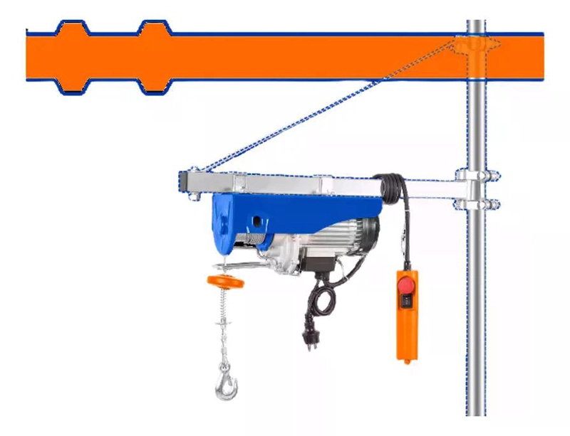 APAREJO ELECTRICO 250-500KG 9MT 18MT WADFOW WETH1A01 TECLE NARANJA Y AZUL 0 - 1