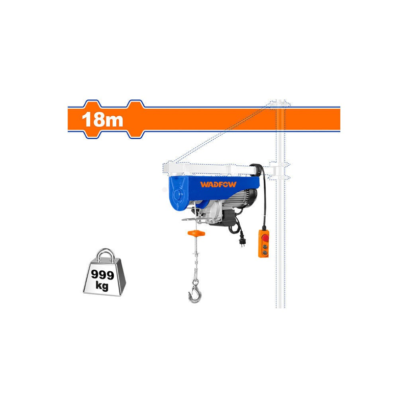 APAREJO ELECTRICO 250-500KG 9MT 18MT WADFOW WETH1A01 TECLE - 5