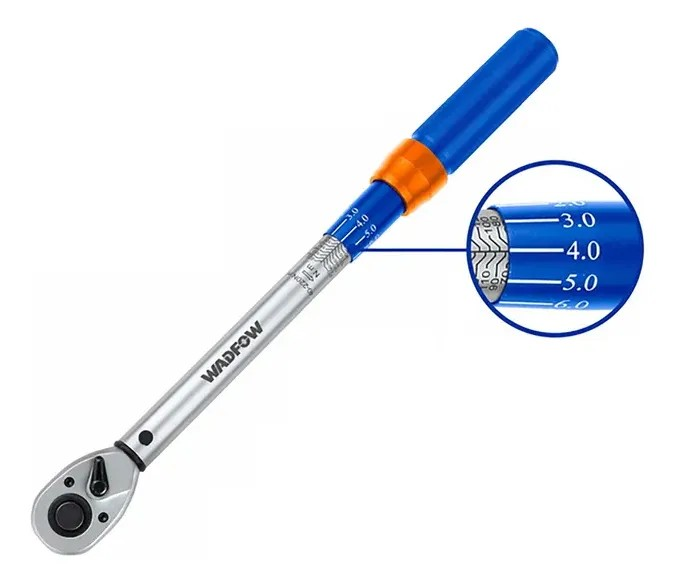 LLAVE DE TORQUE TORQUIMETRO DINAMOMETRICA 5-25NM 1/4 WADFOW - 4
