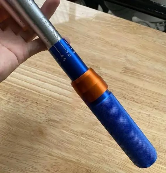 LLAVE DE TORQUE TORQUIMETRO 5-25NM 1/4 WADFOW AZUL - 5