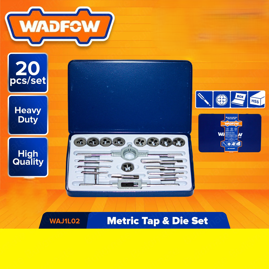 SET DE TERRAJAS MACHO Y HEMBRA M3-M12 20 PZS WADFOW WAJ1L02 - 5