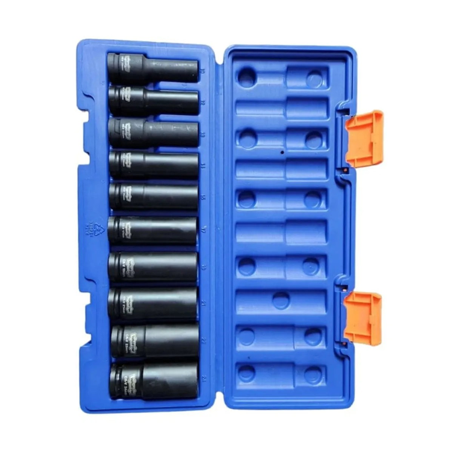 SET DADOS DE IMPACTO LARGOS 10 PZ 1/2 PULGADA WADFOW WMS2D02 - 9