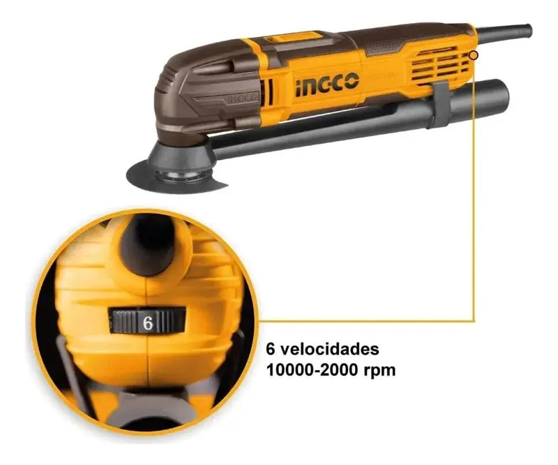 MULTICORTADORA MULTIPROPOSITO ELECTRICA INGCO 300W MF3008-7 - 2