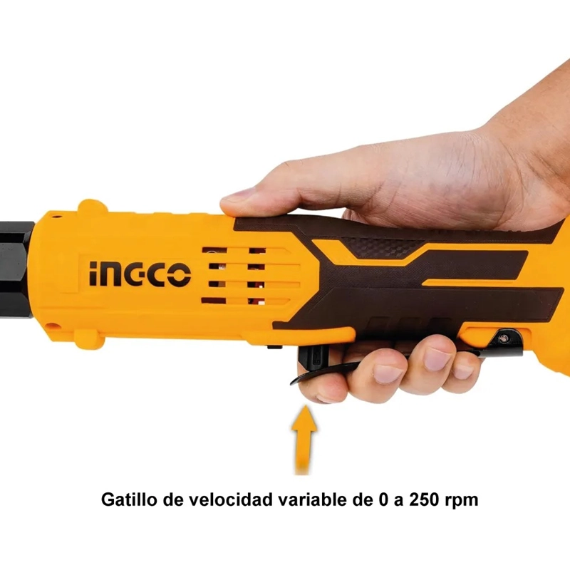 LLAVE CRIQUET A BATERIA 20V P20S INGCO CON BATERIA CARGADOR AMARILLO - 3