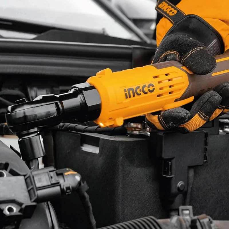 LLAVE CRIQUET A BATERIA 20V P20S INGCO CON BATERIA CARGADOR AMARILLO - 7