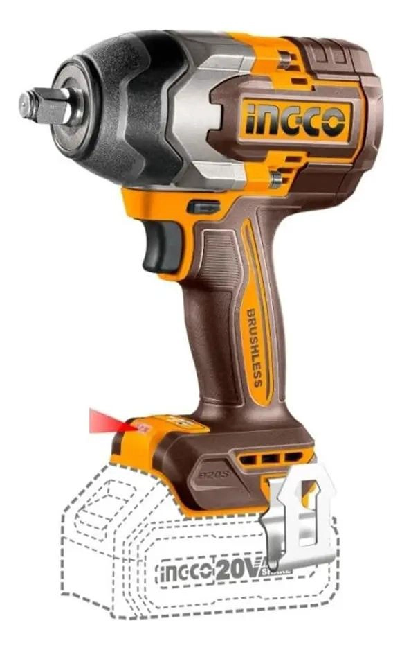 LLAVE PISTOLA IMPACTO INGCO BL 1/2 20V 850NM 2BAT CIWLI2085 - 5
