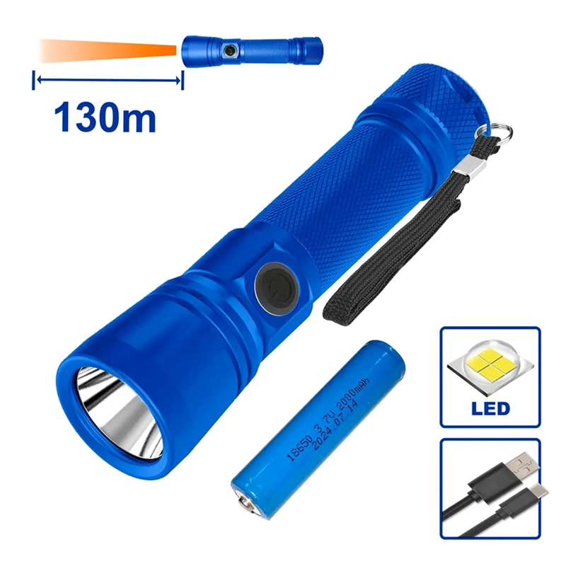 LINTERNA LED RECARGABLE 150-500 LUMENES 130M WADFOW WFL5408 - 5