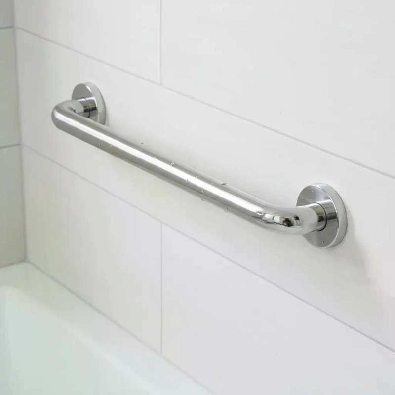 BARRA SEGURIDAD RECTA DUCHA BAÑO 60 CM X 3,2 CM INOXIDABLE PLATEADO - 1