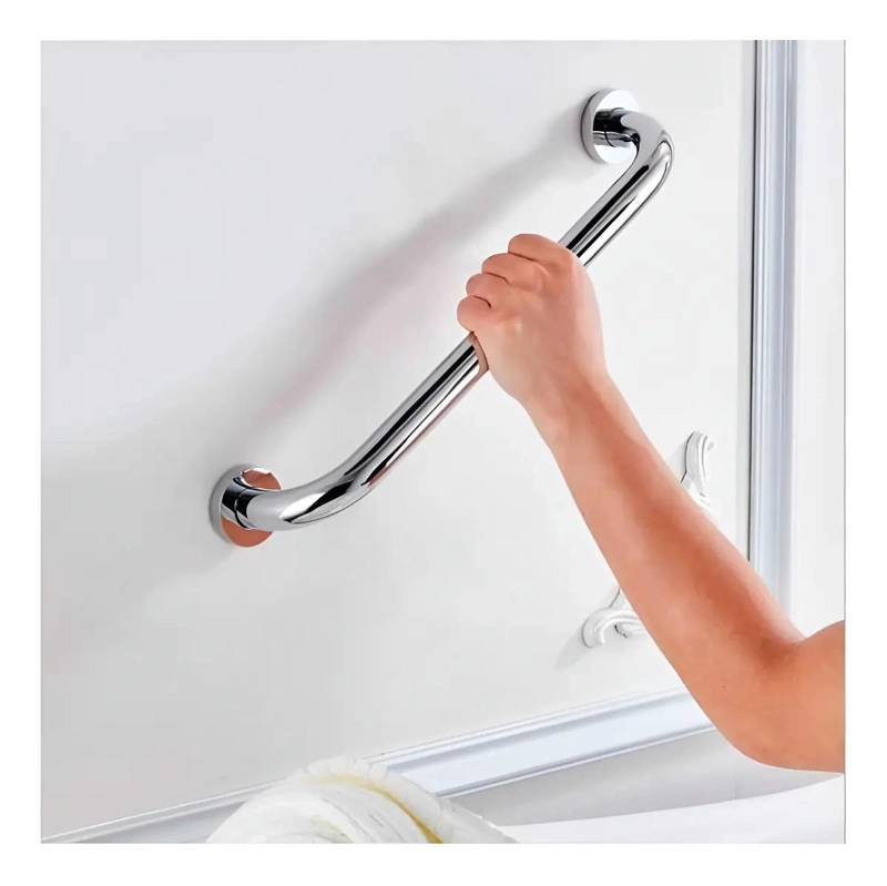BARRA SEGURIDAD RECTA DUCHA BAÑO 60 CM X 3,2 CM INOXIDABLE PLATEADO - 9