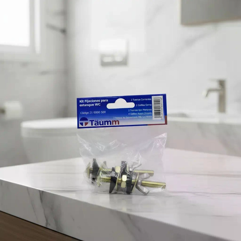 KIT FIJACIONES PARA ESTANQUE WC TAUMM TORNILLOS FIJACION - 5