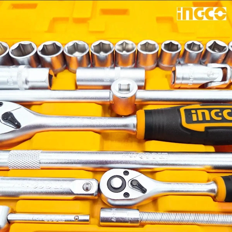 DADOS DE 44 PZAS CON MATRACA HKTS42441 INGCO NARANJA - 6