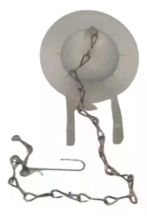 FLAPPER PARA ESTANQUE WC CON CADENA METALICA - 6