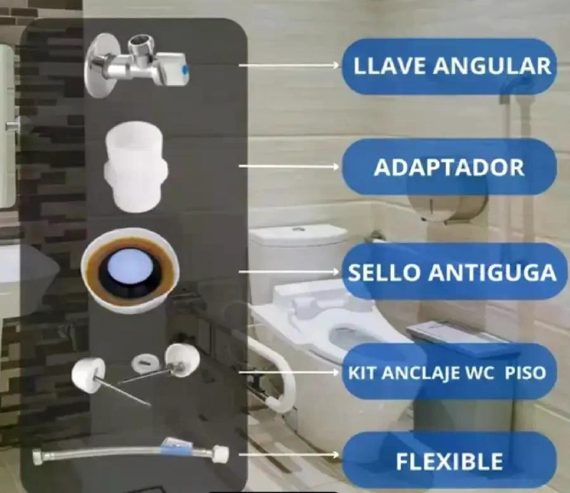 KIT WC ANCLAJE ANTIFUGA ADMISION - 2