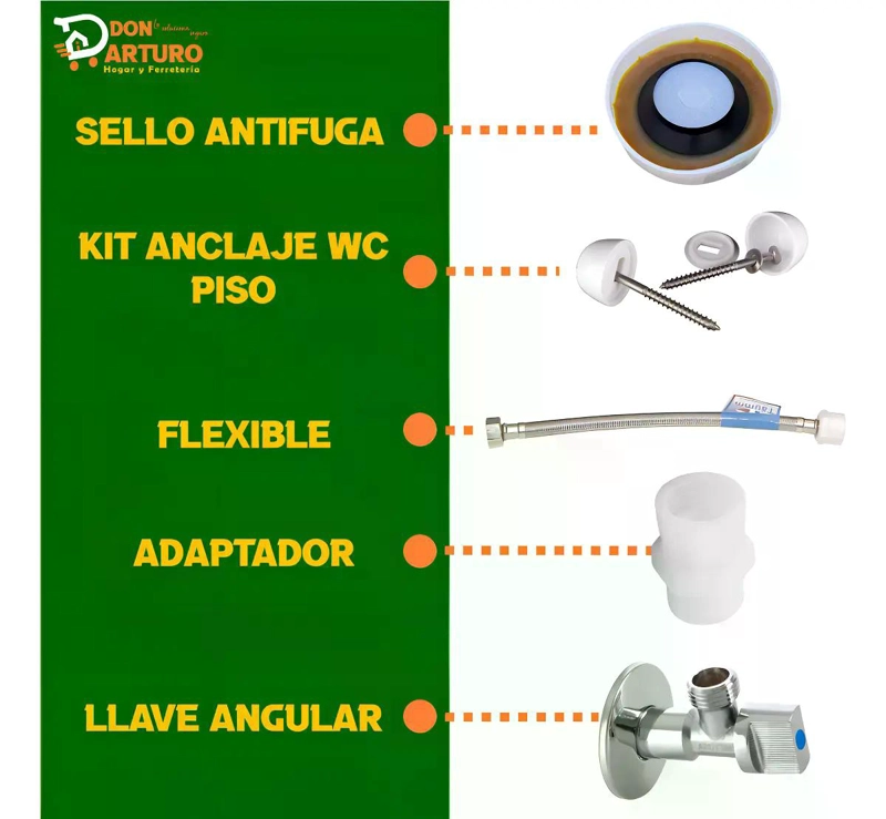 KIT WC ANCLAJE ANTIFUGA ADMISION - 4