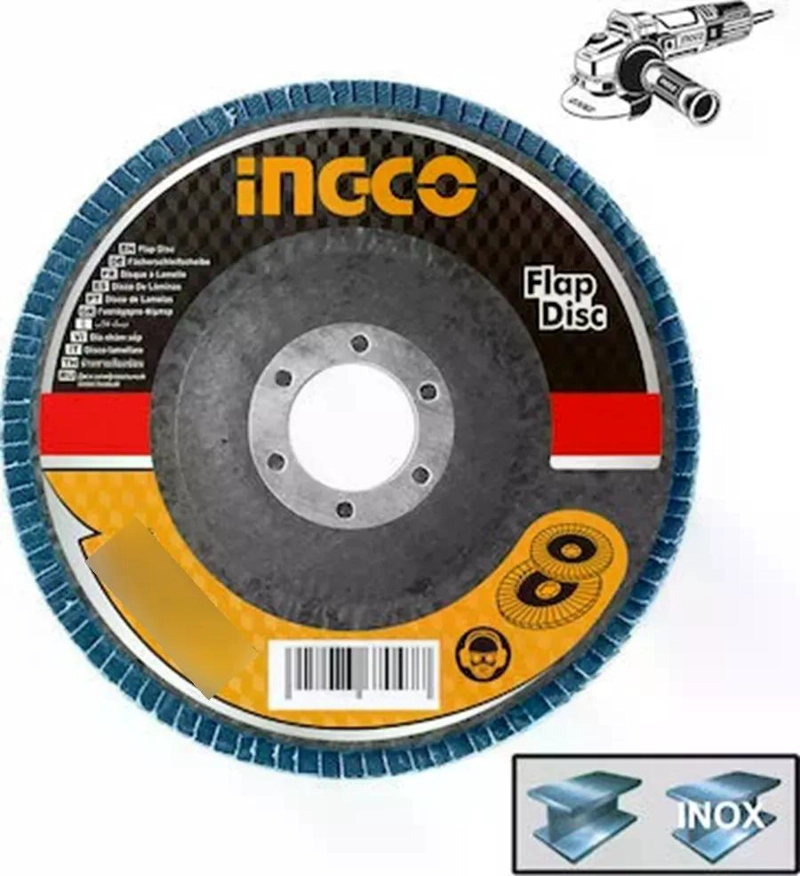 DISCO TRASLAPADO ZIRCONIO ESMERIL 4.1/2 115X22 MM P40 INGCO - 4