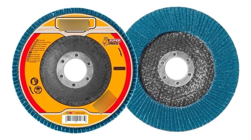 DISCO TRASLAPADO ZIRCONIO ESMERIL 4.1/2 115X22 MM P40 INGCO - 5