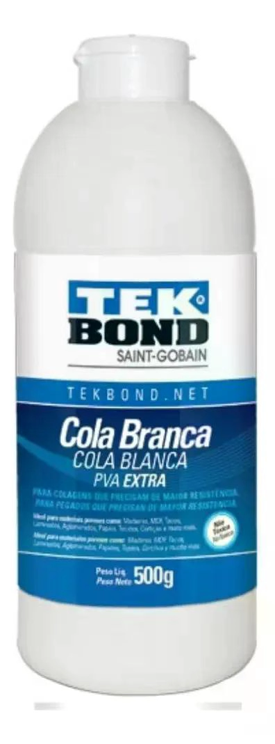 COLA BLANCA PVA EXTRA 500G MANUALIDADES MADERA TEKBOND - 6