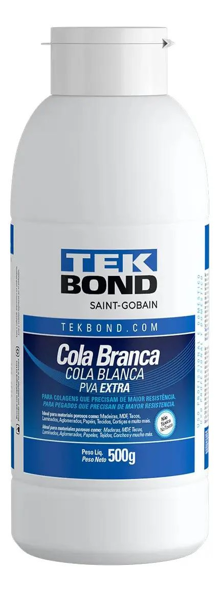 COLA BLANCA PVA EXTRA 500G MANUALIDADES MADERA TEKBOND - 8