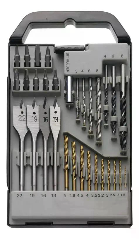 SET DE BROCAS Y ACCESORIOS 31 UNIDADES BAUKER - 6