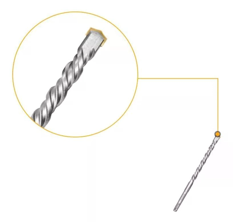 SET BROCAS SDS PLUS PARA CONCRETO 5 PIEZAS INDUSTRIAL 6-12MM - 3